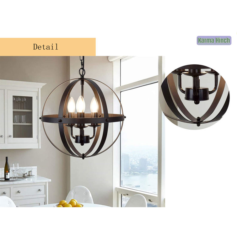 KarmaHinch 4 Light Kitchen Island Globe Pendant Wayfair